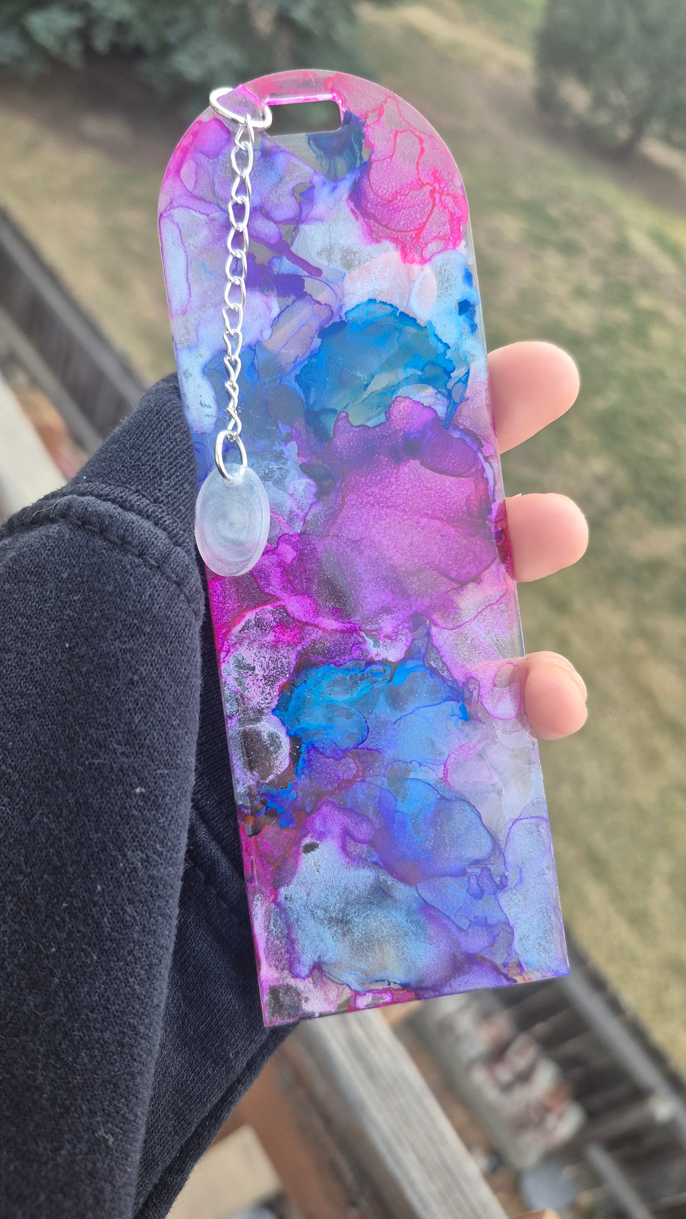 Dream Stroke • One-of-a-Kind Resin Bookmark • 2x6"