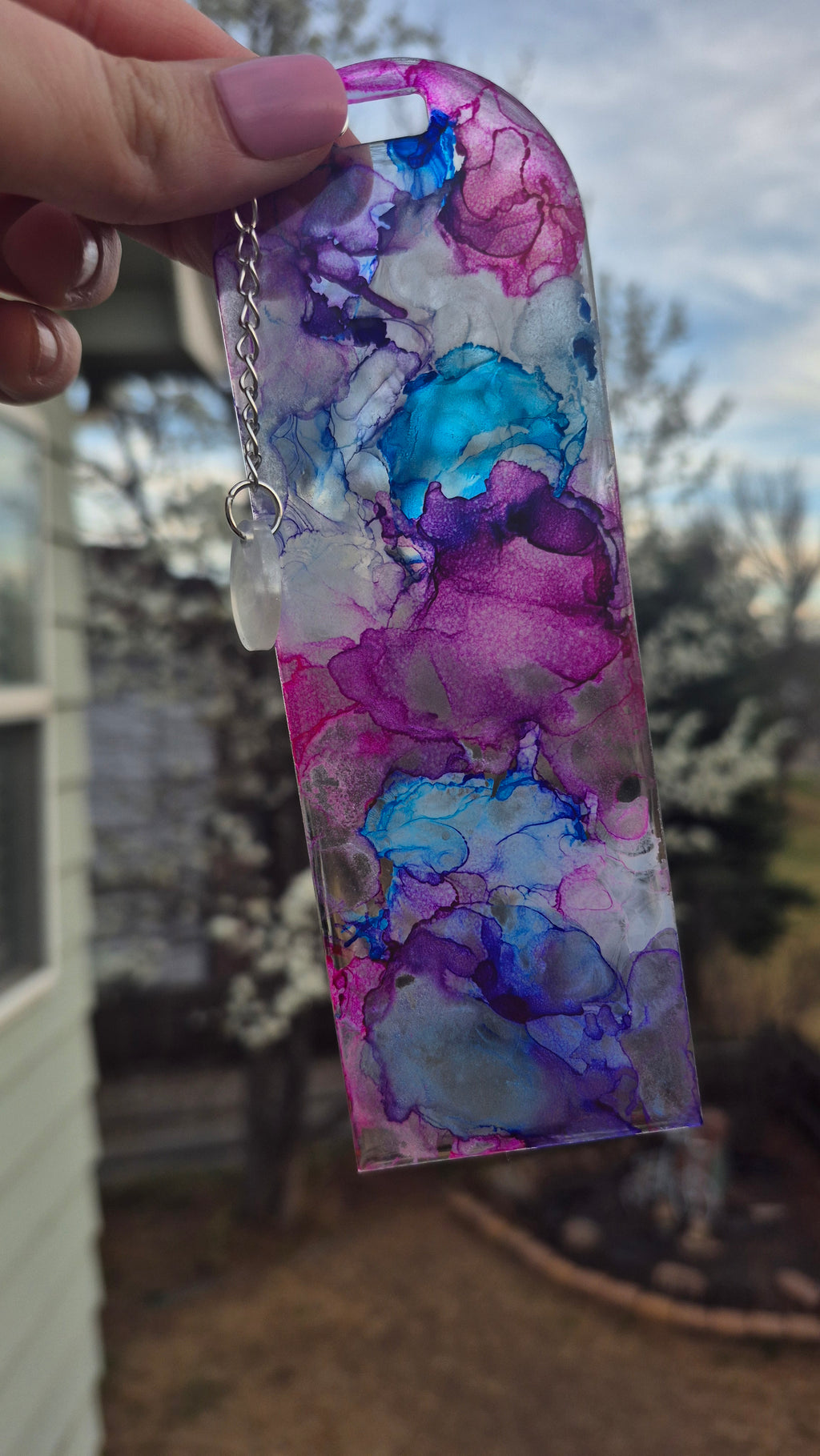 Dream Stroke • One-of-a-Kind Resin Bookmark • 2x6"