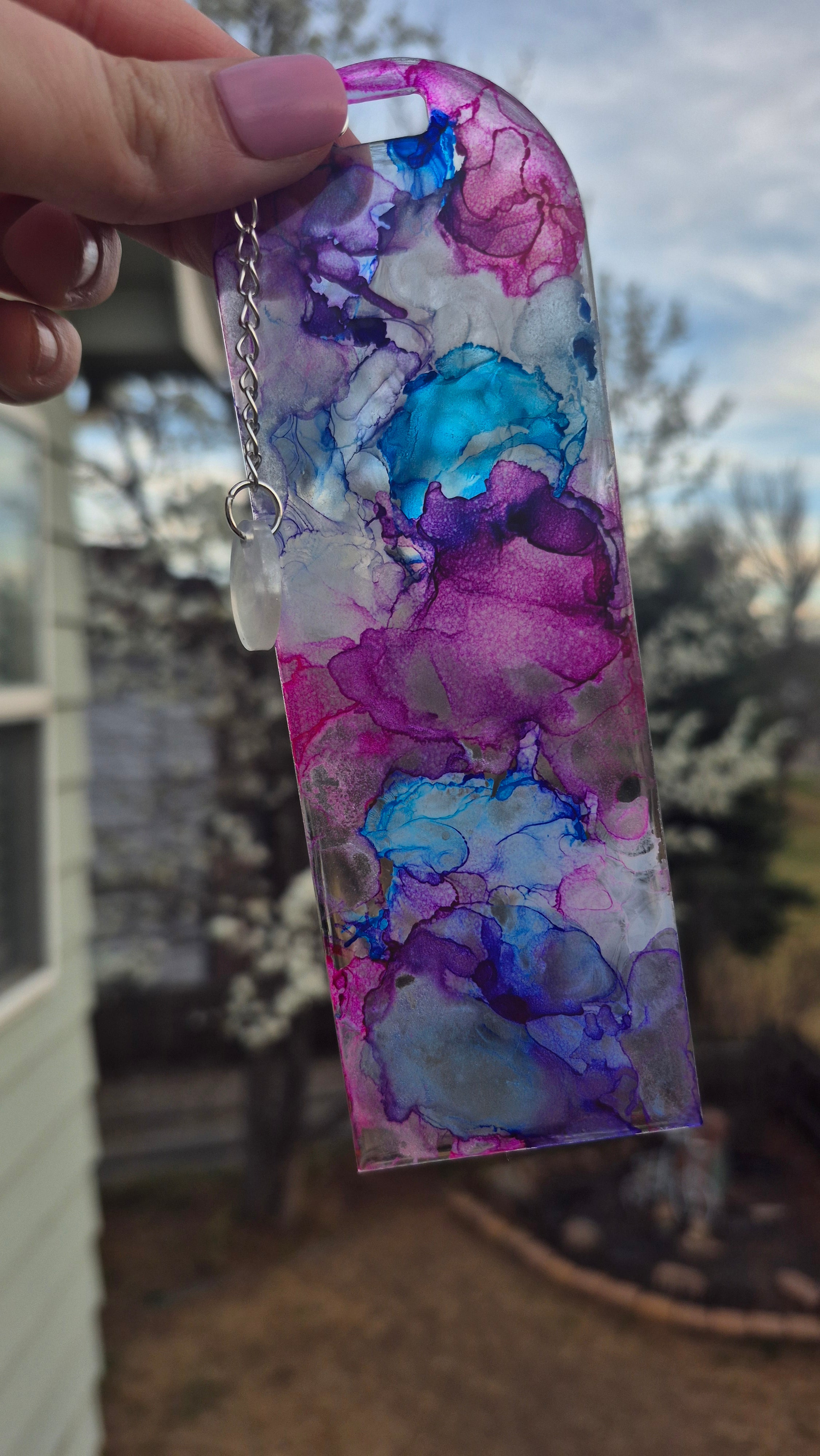 Dream Stroke • One-of-a-Kind Resin Bookmark • 2x6"