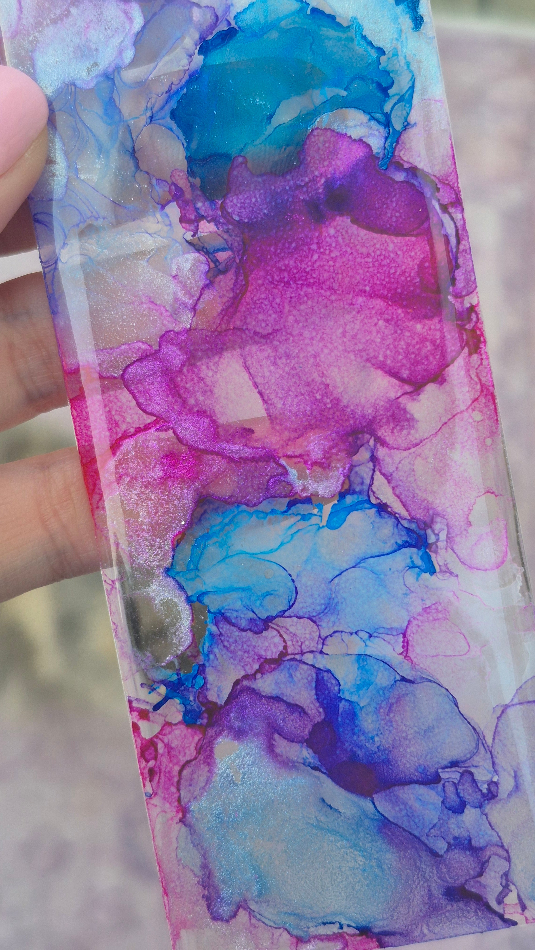 Dream Stroke • One-of-a-Kind Resin Bookmark • 2x6"