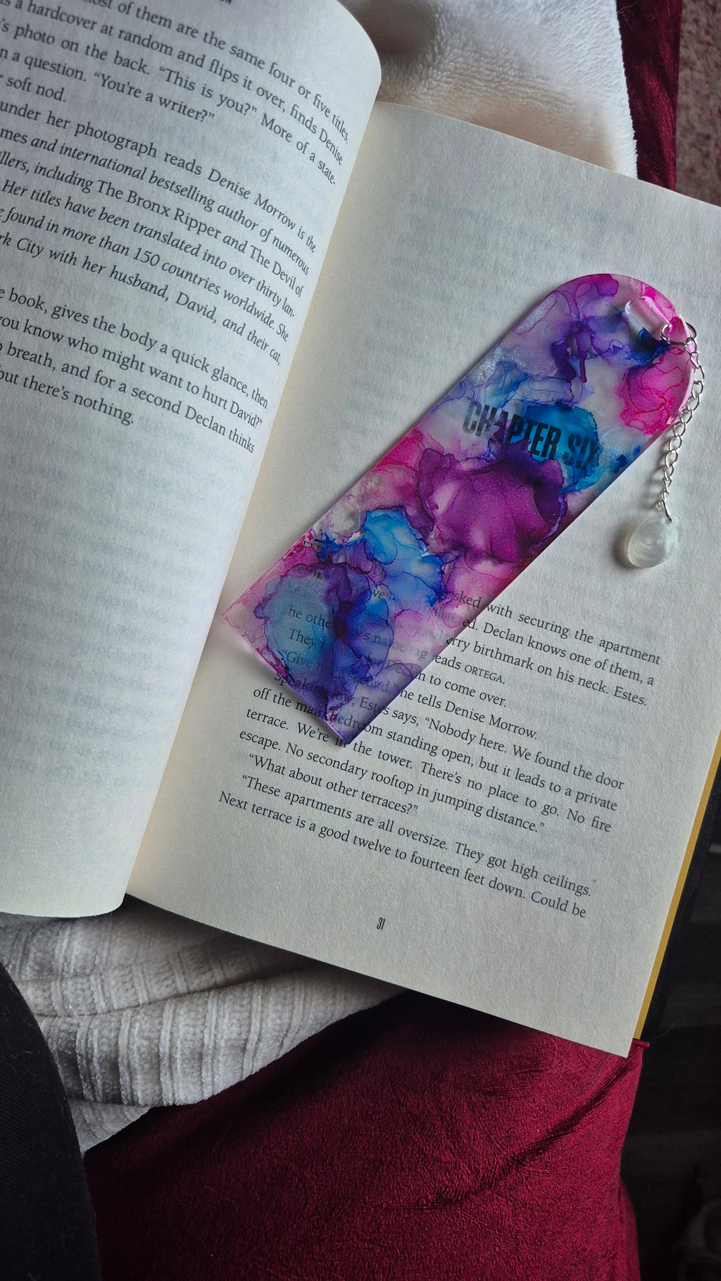 Dream Stroke • One-of-a-Kind Resin Bookmark • 2x6"