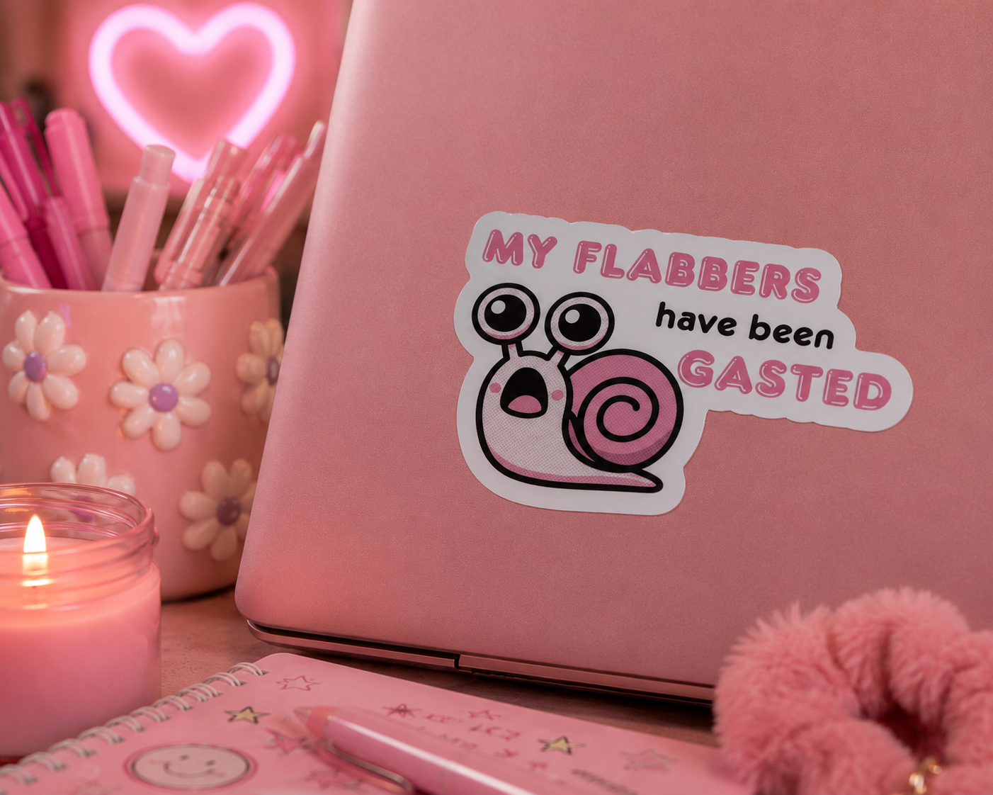 My Flabbers Have Been Gasted ∙ Holographic Die-Cut Sticker ∙ 2.5"