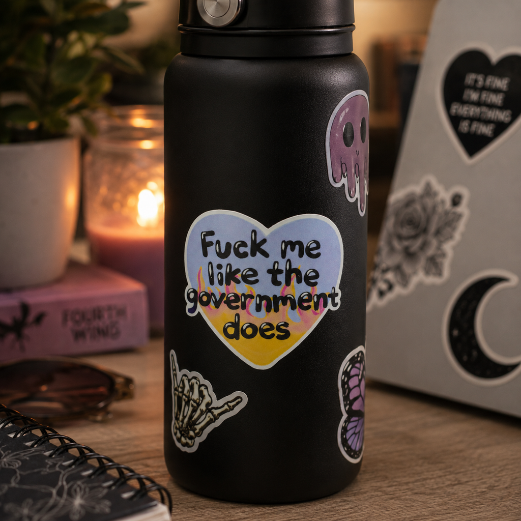 F*** Me Like the Government Does ∙ Holographic Die-Cut Sticker ∙ 2.5"