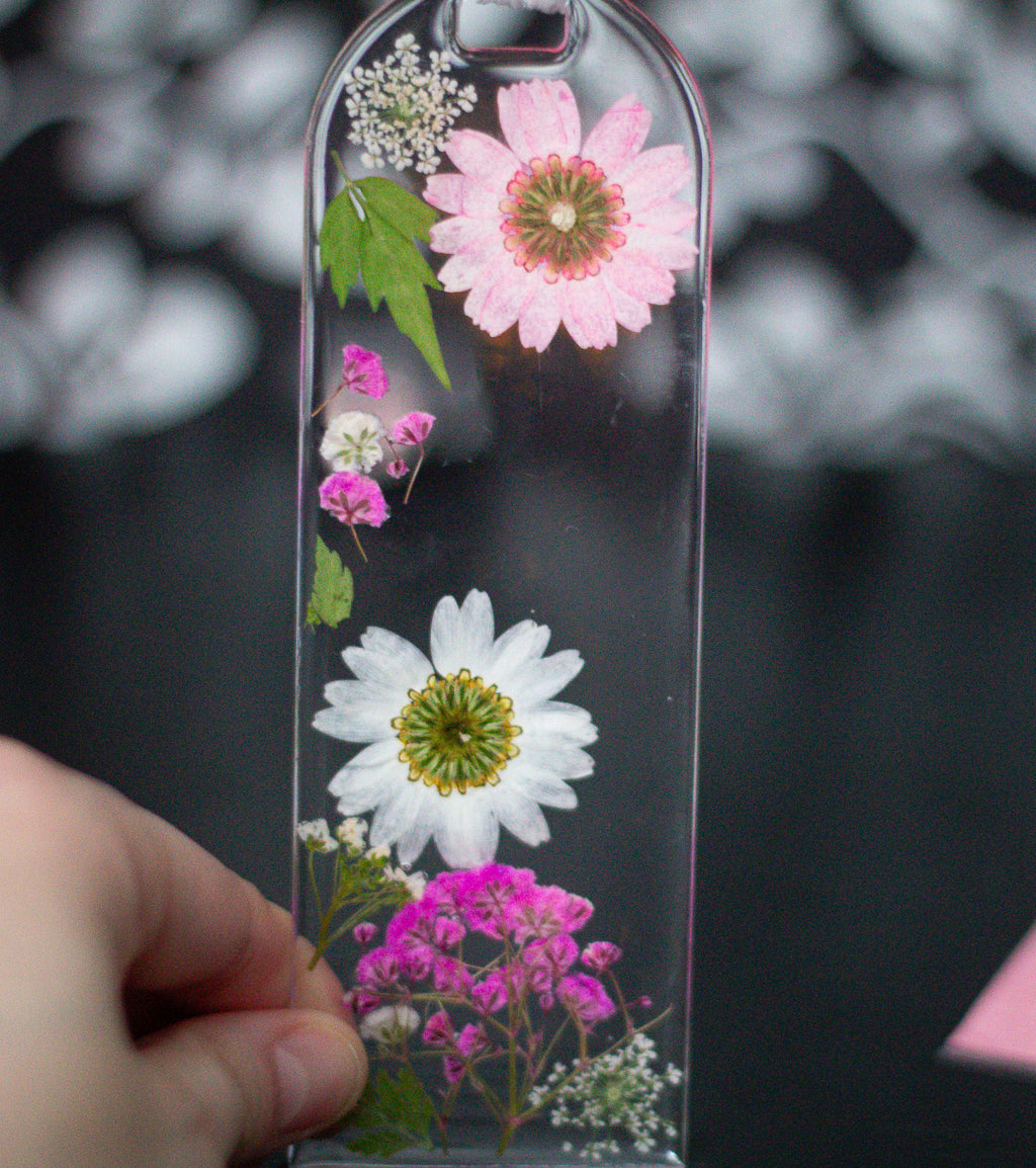Wildflower Garden • Real Pressed Flower Resin Bookmark • 2x6" $16.00