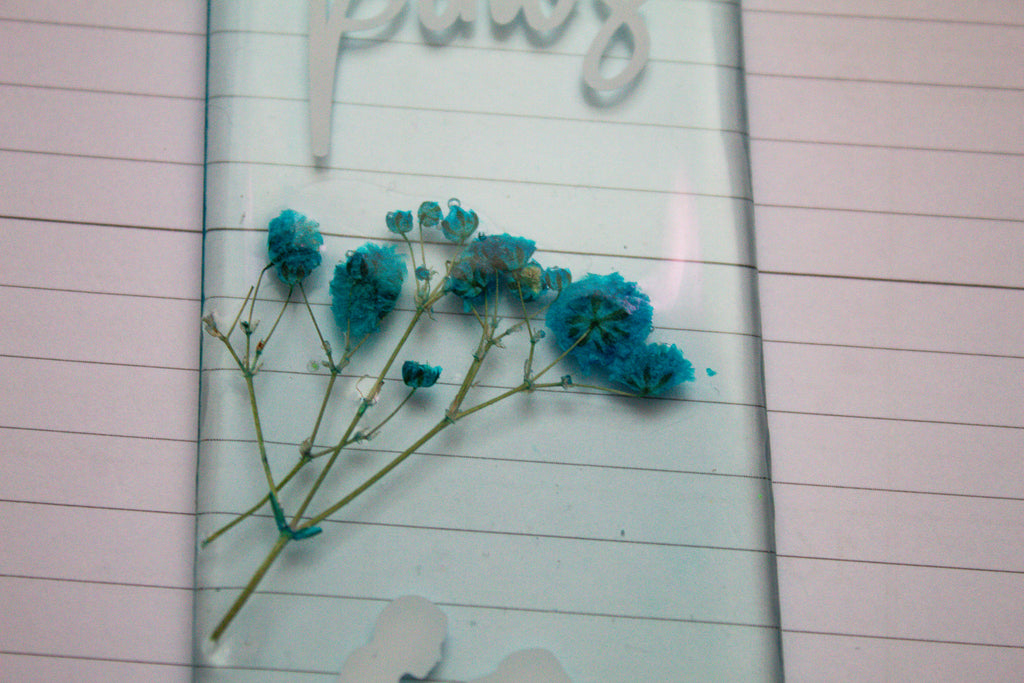 My Soulmate Has Paws • Pressed Flower Resin Bookmark • 2x6"