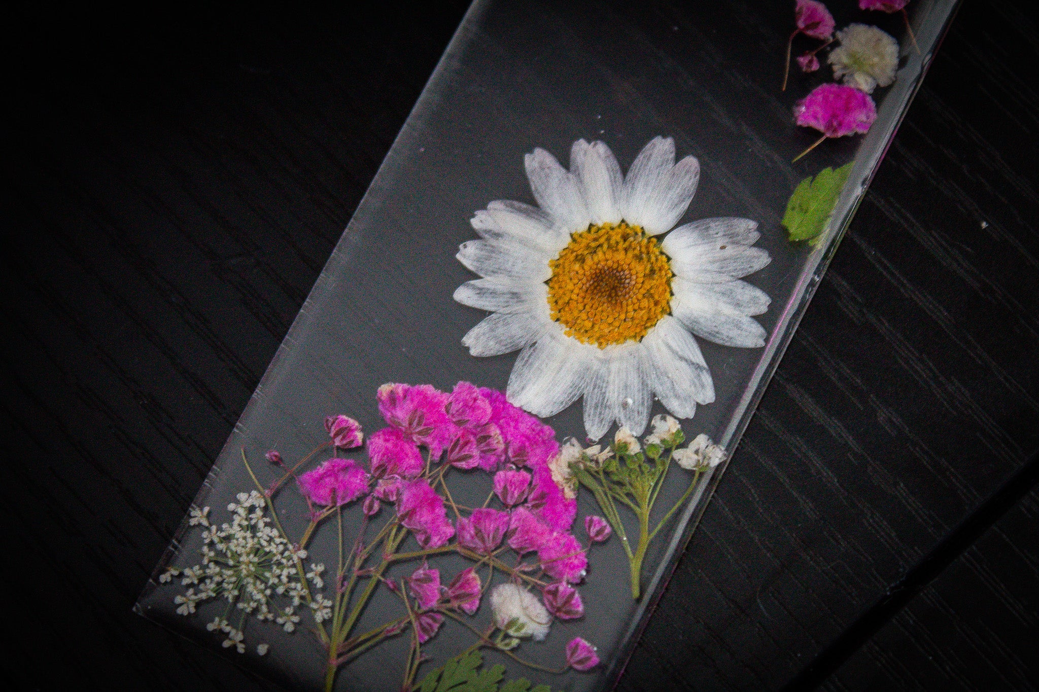 Wildflower Garden • Real Pressed Flower Resin Bookmark • 2x6" $16.00