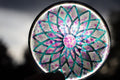 Ultraviolet Echo • Glow-in-the-Dark Resin Suncatcher • 3.5"