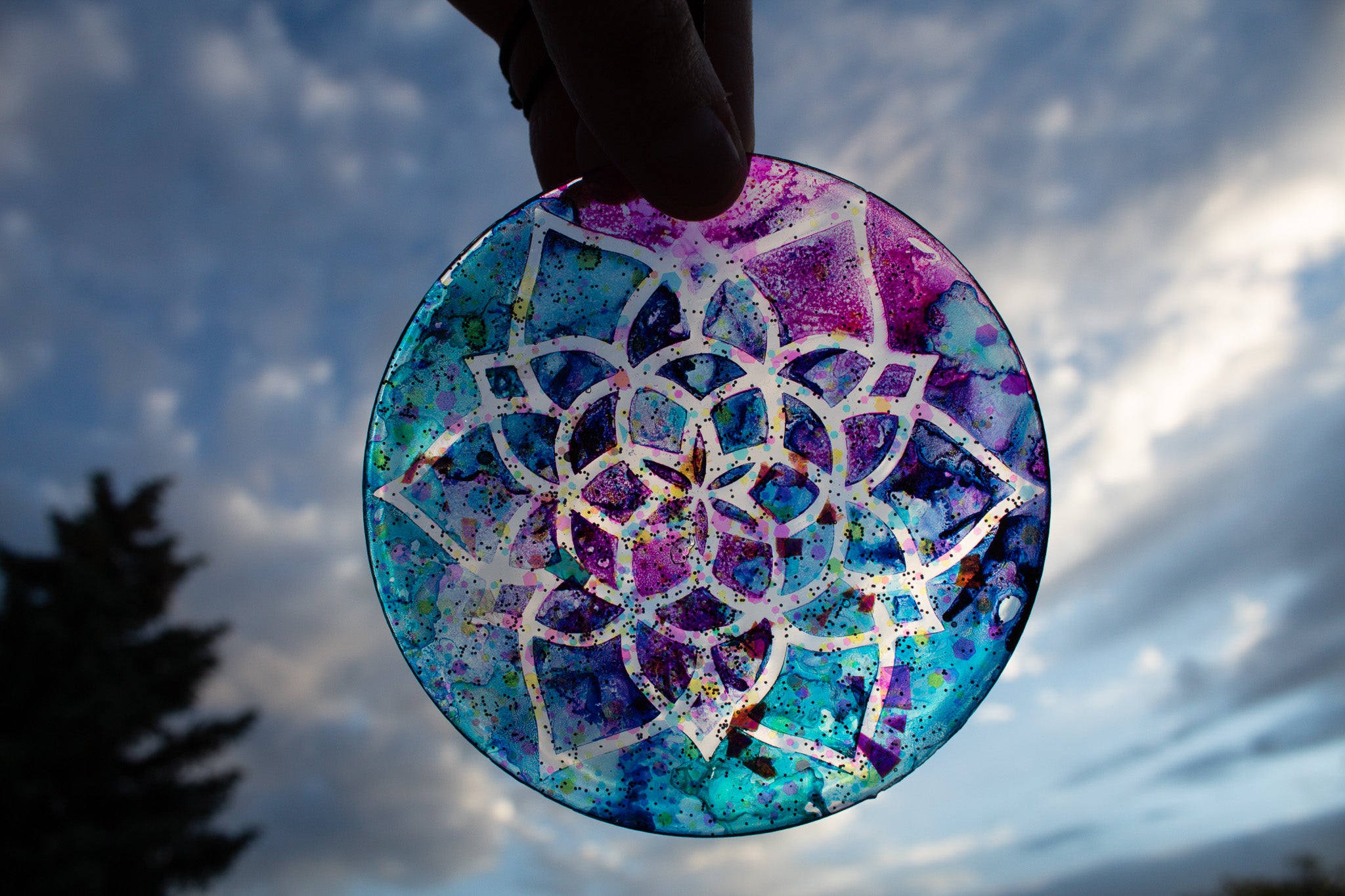 Color Theory • One-of-a-Kind Resin Suncatcher • 4"