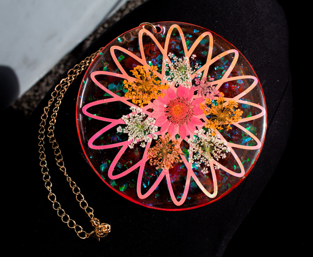 Nuclear Petals • One-of-a-Kind Resin Suncatcher • 4"