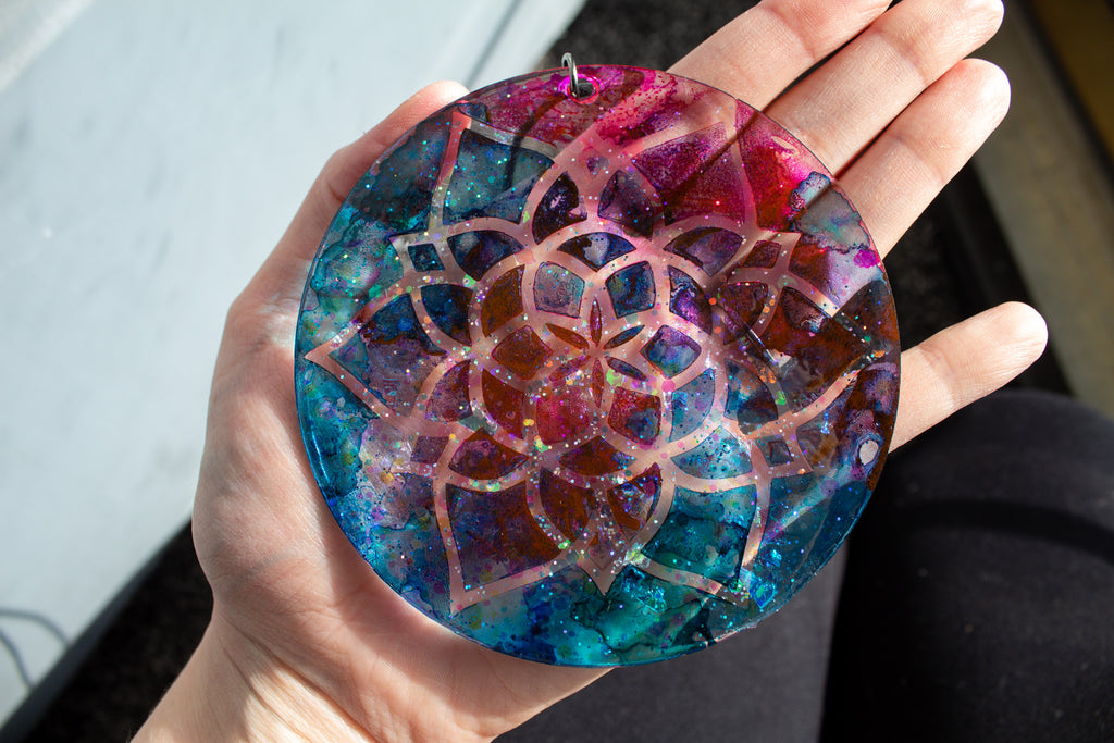 Color Theory • One-of-a-Kind Resin Suncatcher • 4"