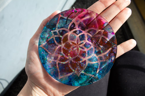 Color Theory • One-of-a-Kind Resin Suncatcher • 4"
