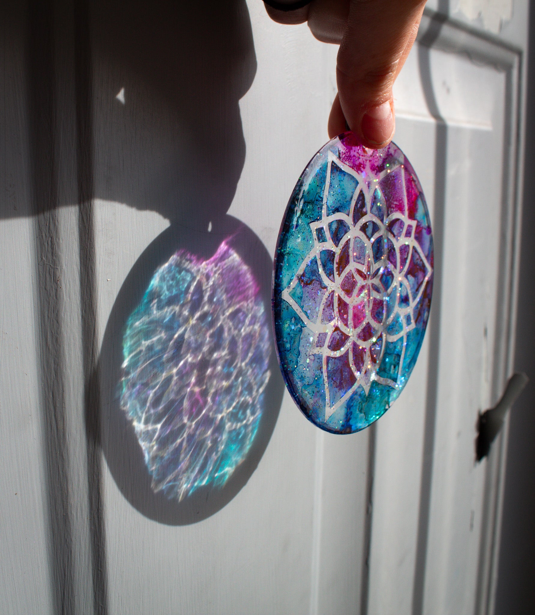 Color Theory • One-of-a-Kind Resin Suncatcher • 4"