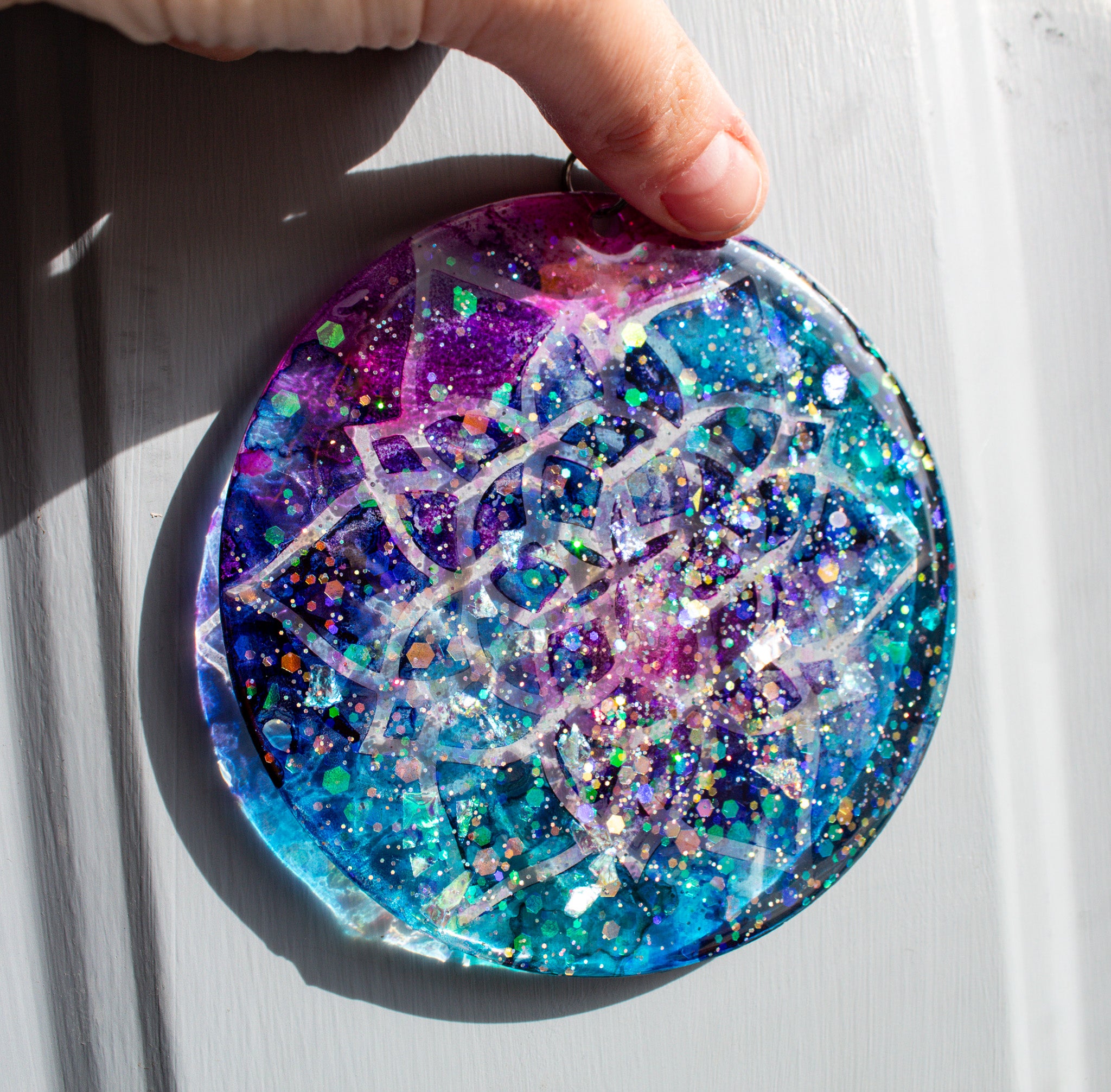 Color Theory • One-of-a-Kind Resin Suncatcher • 4"
