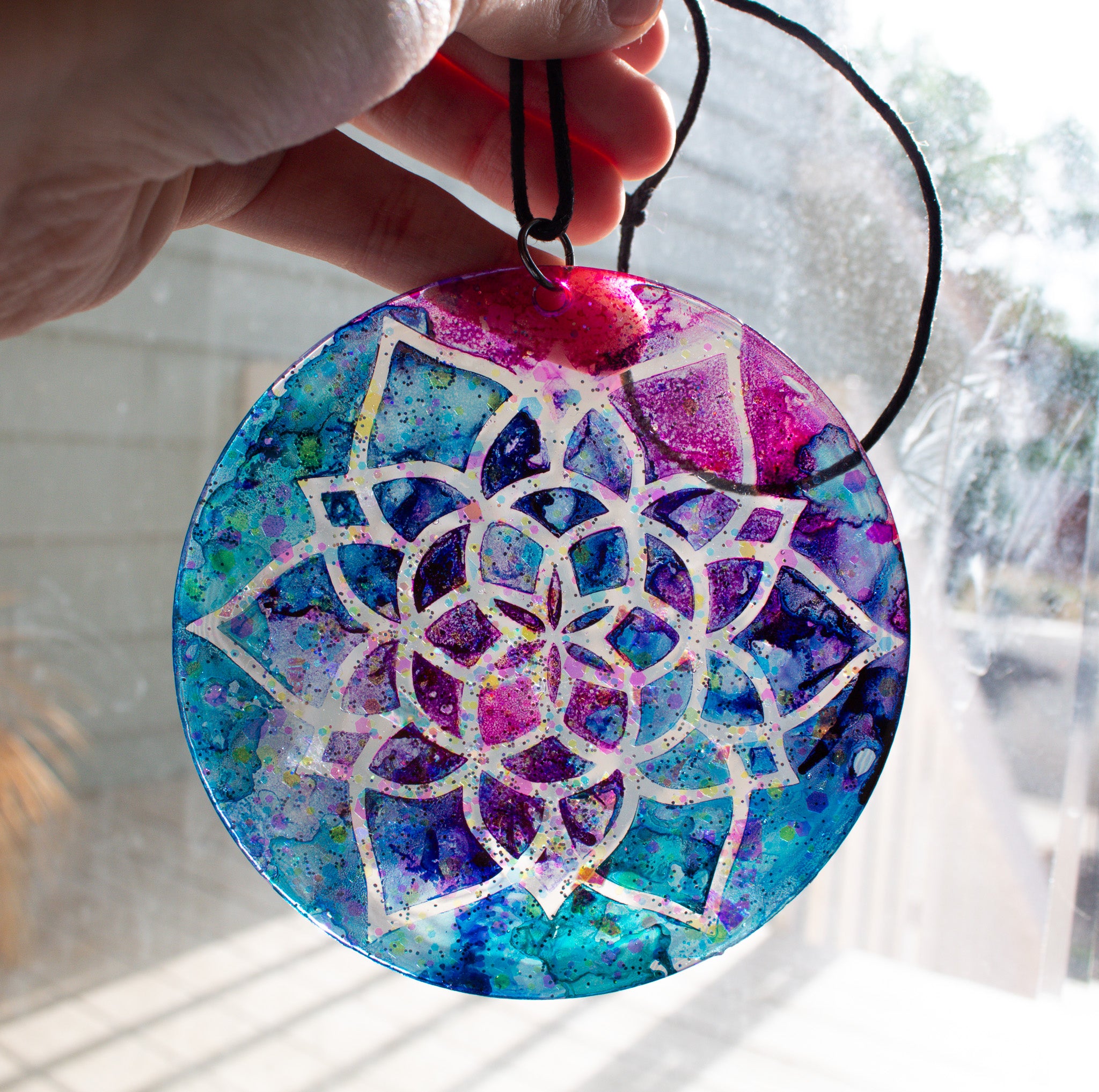 Color Theory • One-of-a-Kind Resin Suncatcher • 4"
