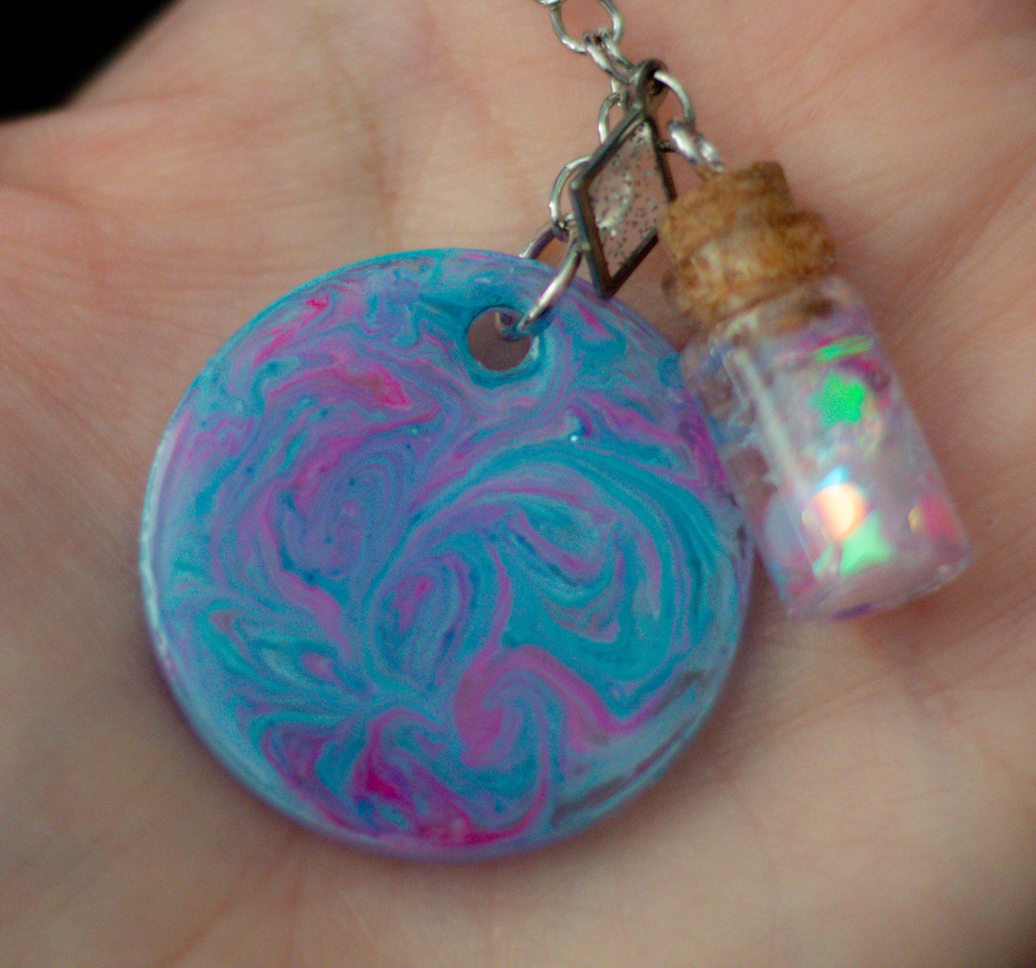 Skyspill • One-of-a-Kind Potion Bottle Bag Charm • 2.5"