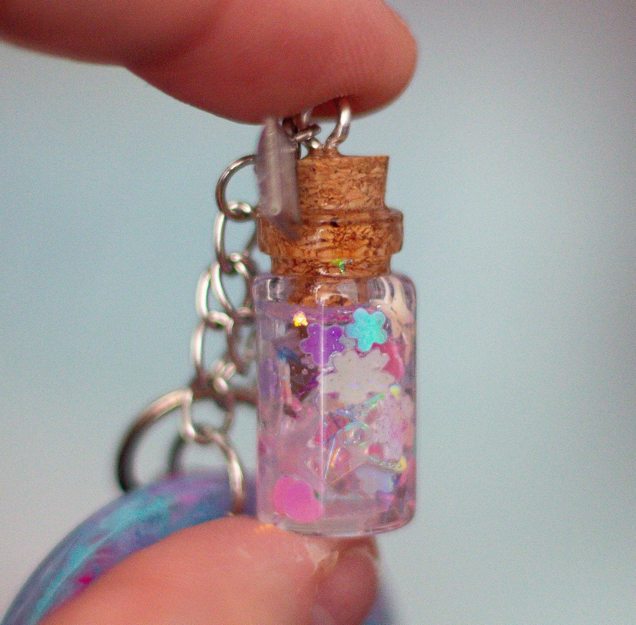Skyspill • One-of-a-Kind Potion Bottle Bag Charm • 2.5"