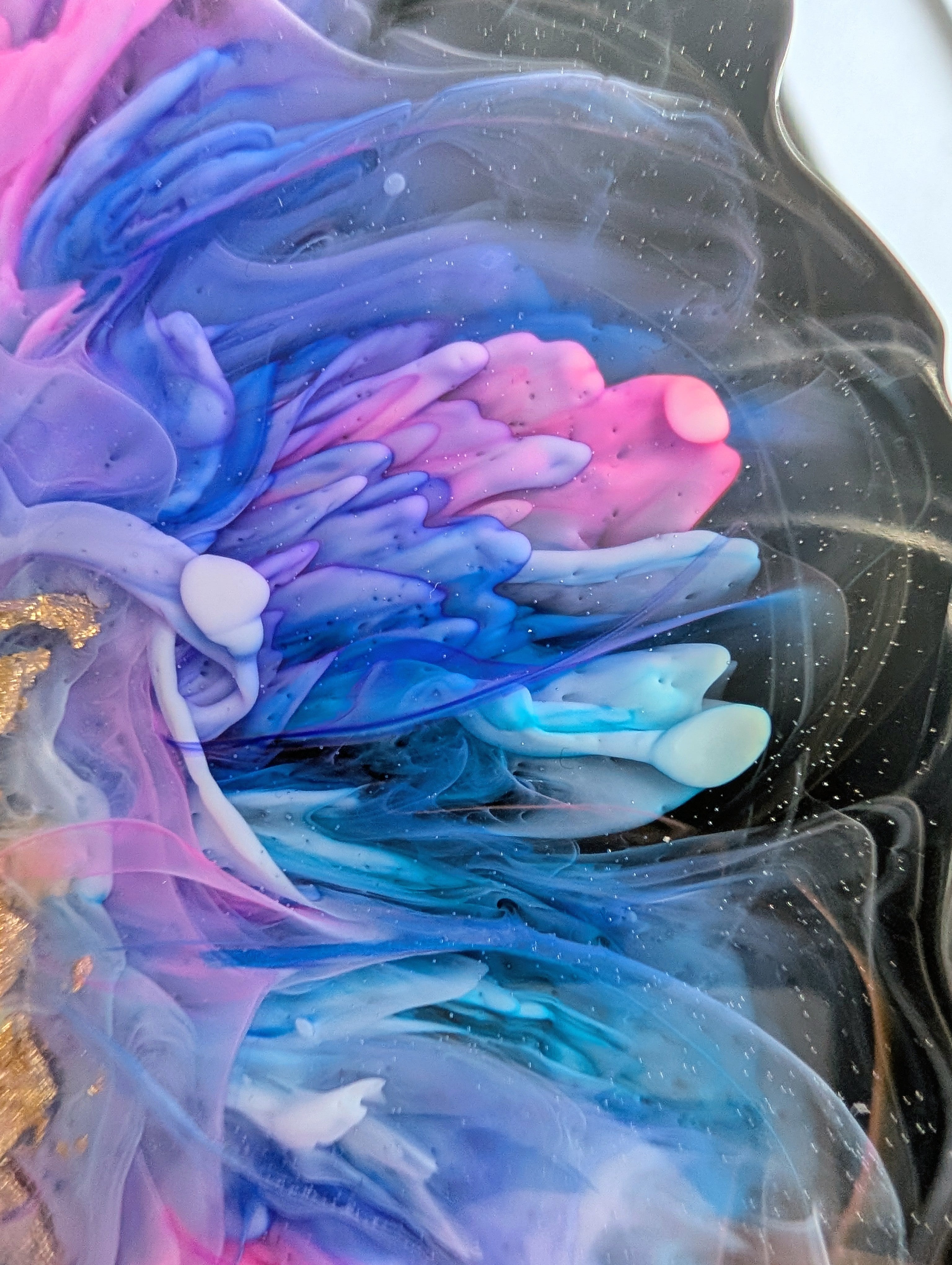 Afterglow ∙ Handmade Resin Coaster ∙ 5.5"