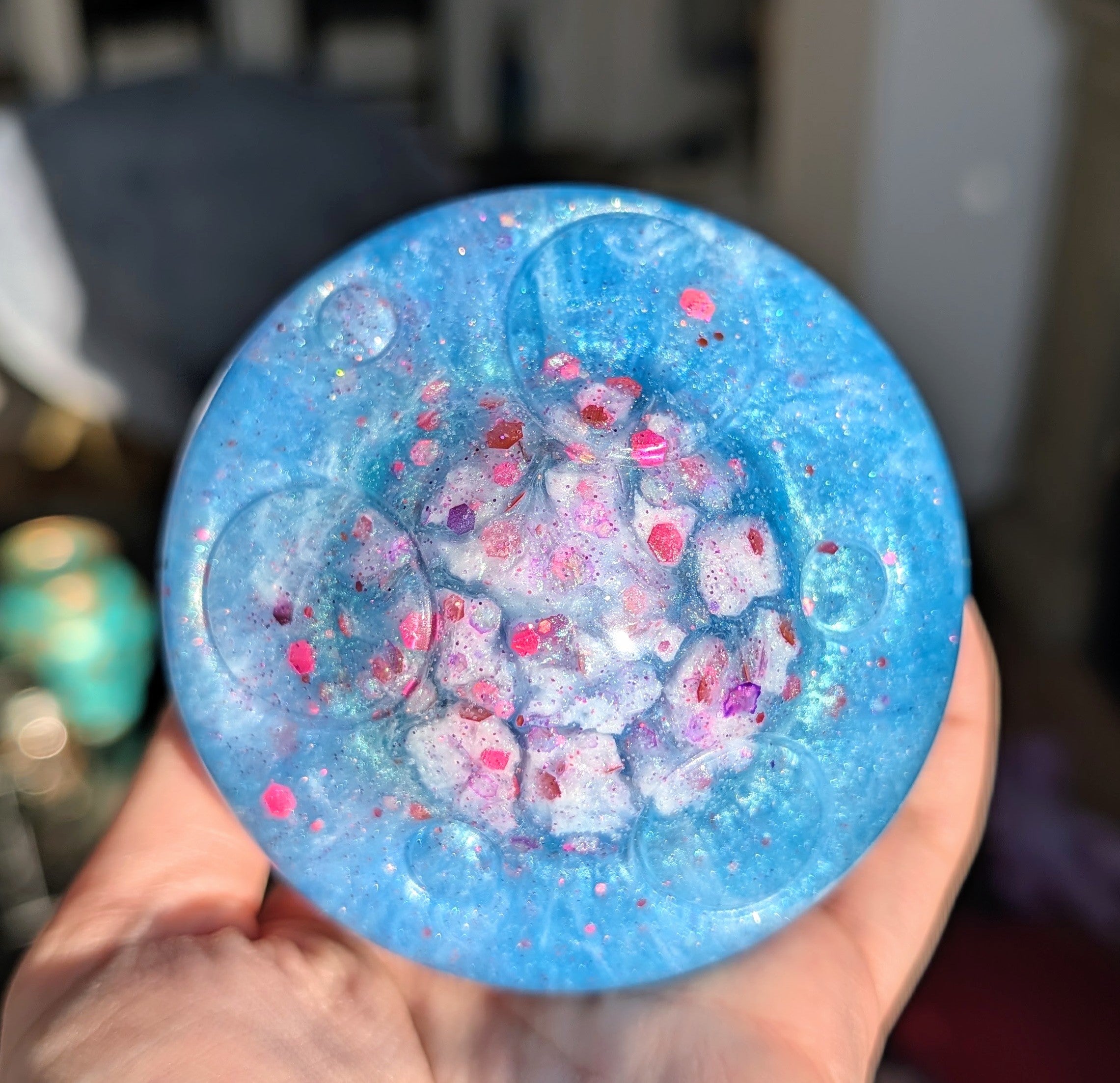 Cosmic Cache ∙ Handmade Resin Mushroom Storage Jar ∙ 4"