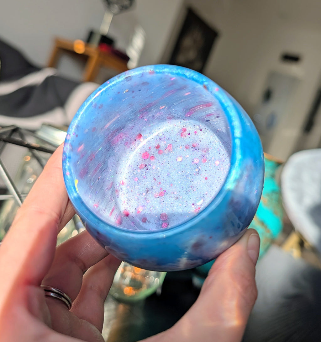 Cosmic Cache ∙ Handmade Resin Mushroom Storage Jar ∙ 4"