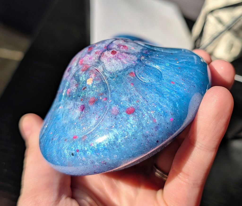 Cosmic Cache ∙ Handmade Resin Mushroom Storage Jar ∙ 4"