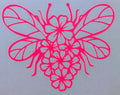 Floral Bumblebee ∙ Vinyl Decal ∙ 4"