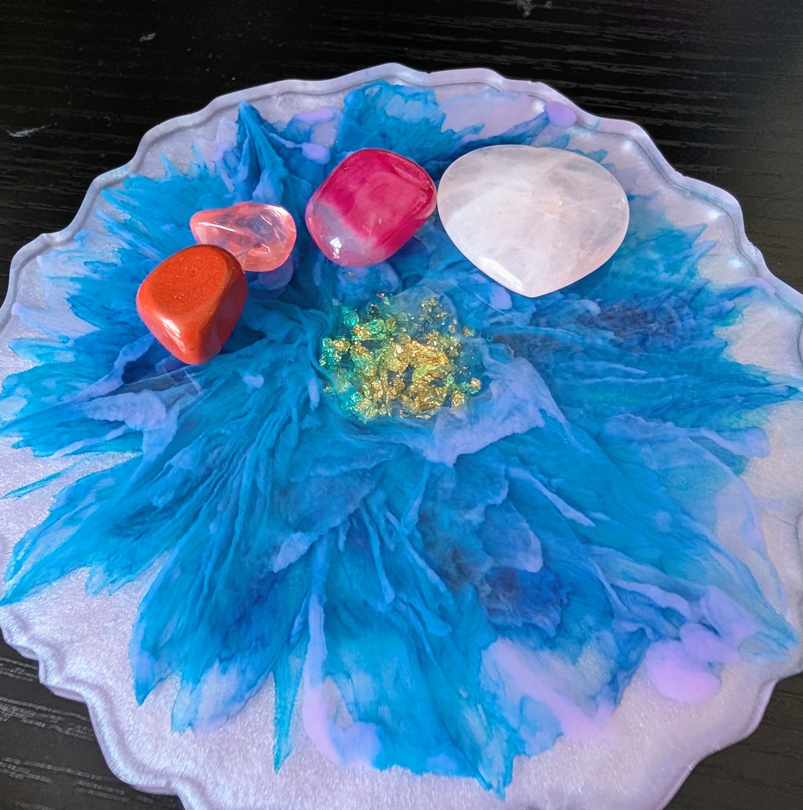 Hydrangea Dreams ∙ Handmade Resin Coaster Set ∙ Set of 2