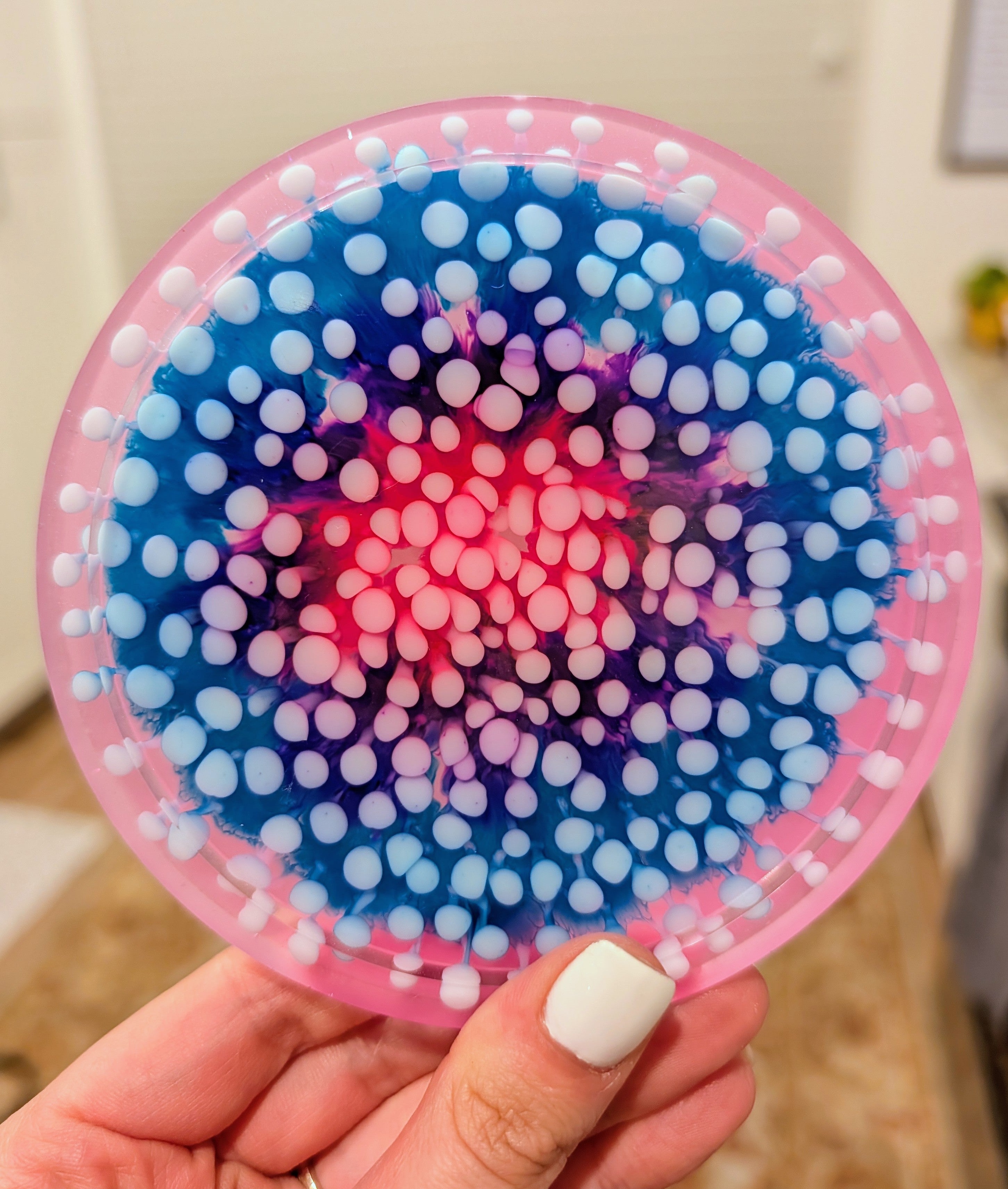 Candy Cosmos ∙ Handmade Resin Coaster Set ∙ Set of 2