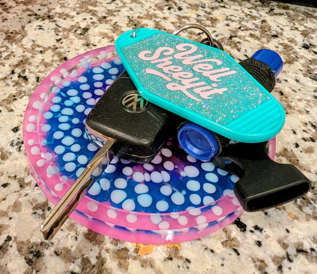 Candy Cosmos ∙ Handmade Resin Coaster Set ∙ Set of 2