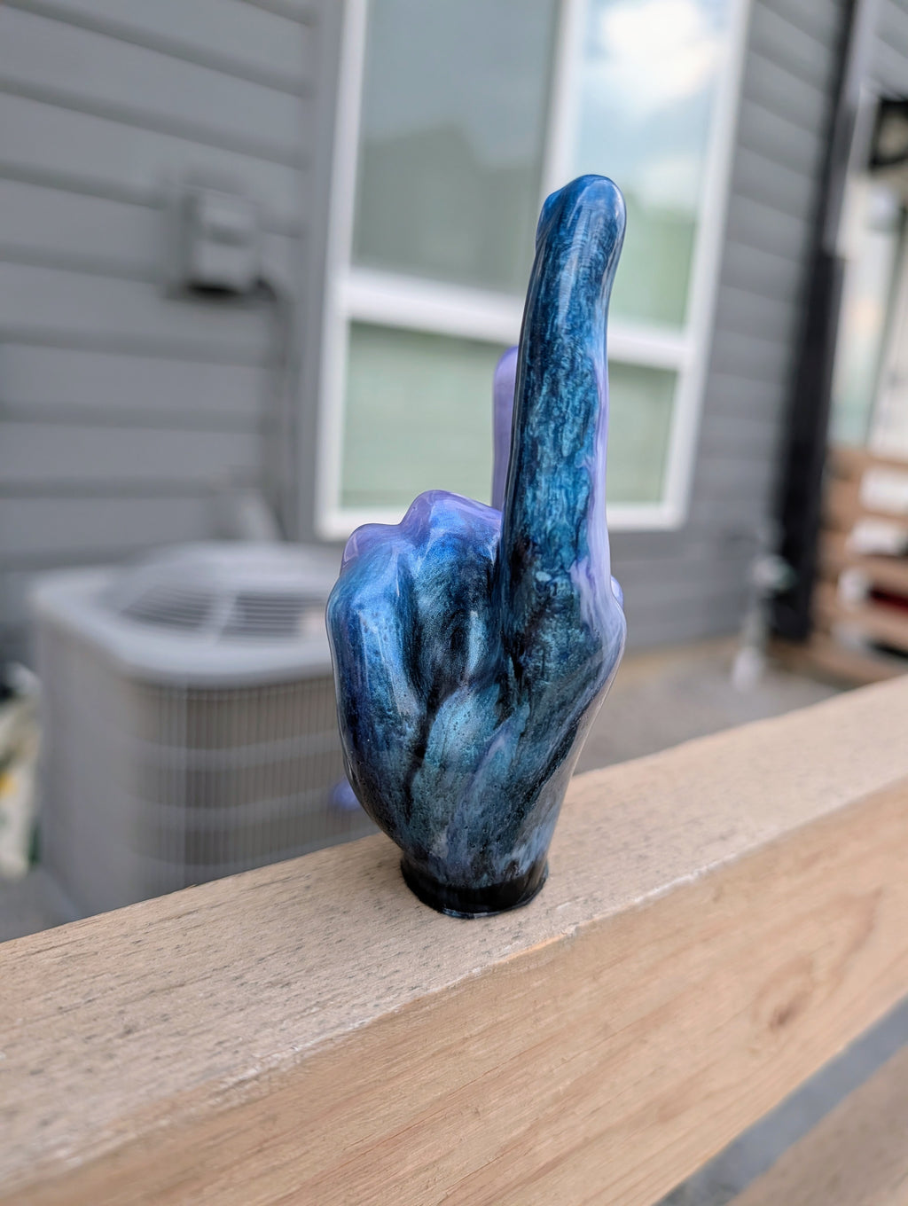 Event Horizon ∙ Handmade Resin Rock Hand Ring Holder ∙ 4.5″