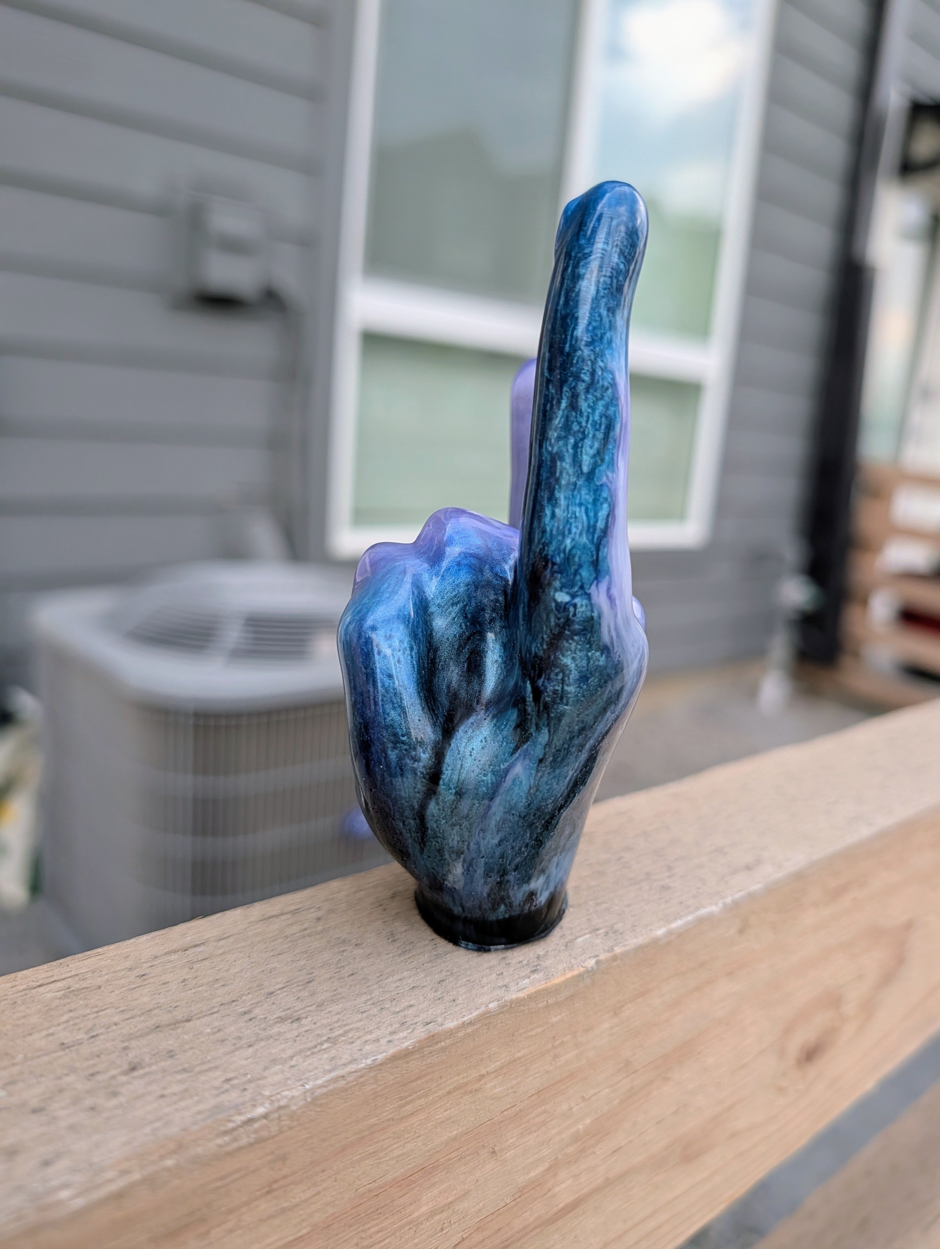 Event Horizon ∙ Handmade Resin Rock Hand Ring Holder ∙ 4.5″