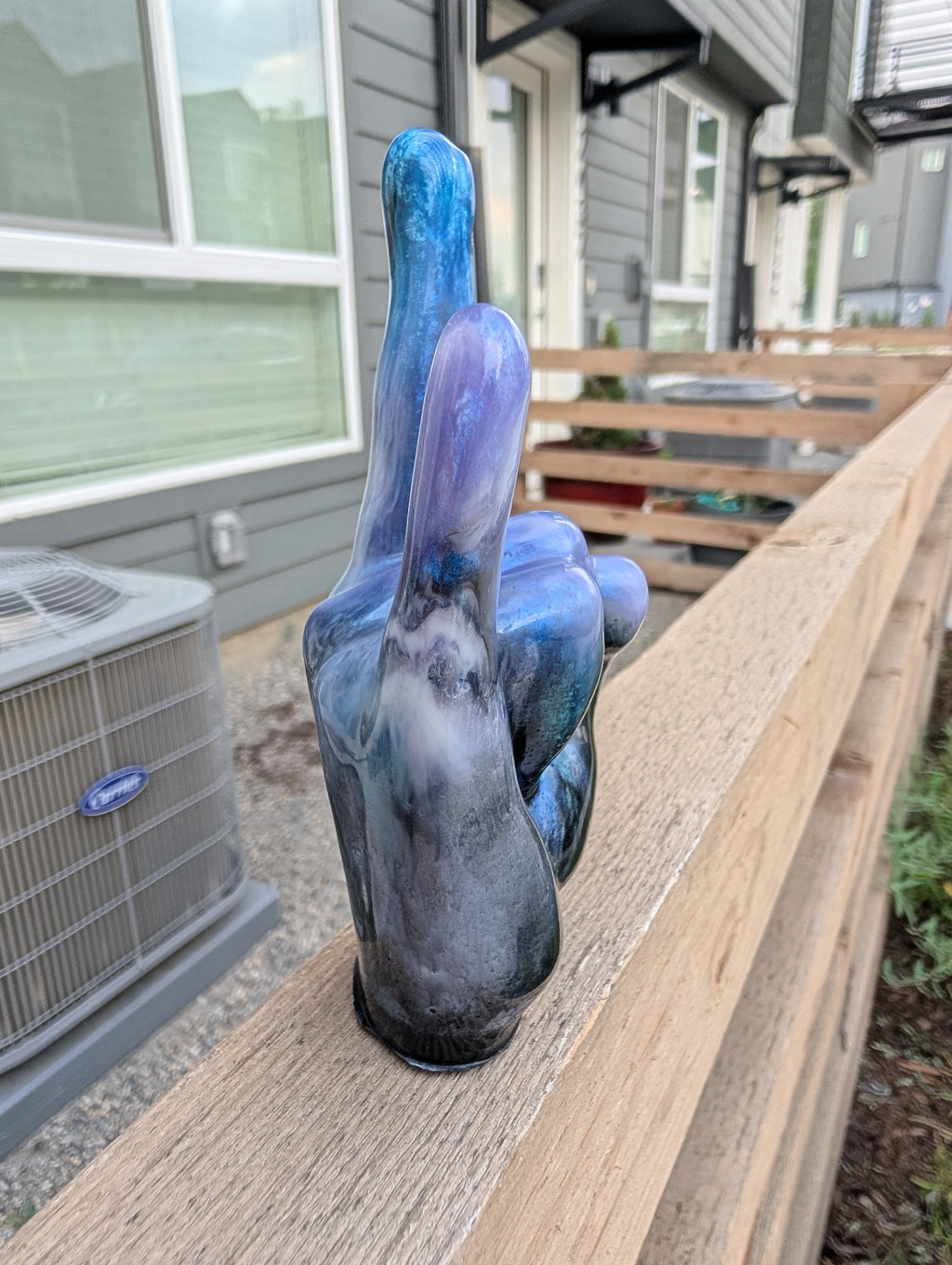 Event Horizon ∙ Handmade Resin Rock Hand Ring Holder ∙ 4.5″