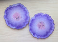 Amethyst Halo ∙ Handmade Resin Coaster Set ∙ Set of 2